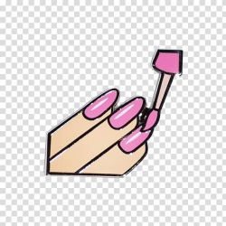 Pink nail polish illustration, Nail Polish Manicure Emoji ...