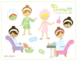 Spa Girls Clip Art | Spa ideas | Clip art, Girls clips, Kids spa