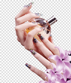 Nail polish Manicure Nail art, Woman Nail transparent ...