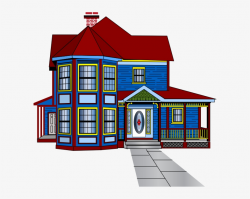 Mansion Illustrations And Clipart - Big Blue House Clip Art ...