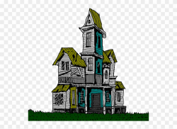 Old House Clipart Spooky - Clip Art Haunted Mansion - Png ...