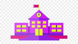 Mansion Clipart Purple House - Building - Png Download ...