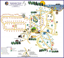 The Camp Map, a Bird's Eye View of Sweetwater Forest