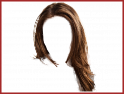 Amazing Women Hair Png Image Transparent Of Half Moon File Style And ...
