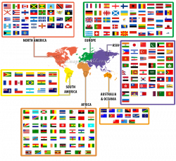World Flags on a map:) | Maps | Pinterest | Flags, Geography and ...