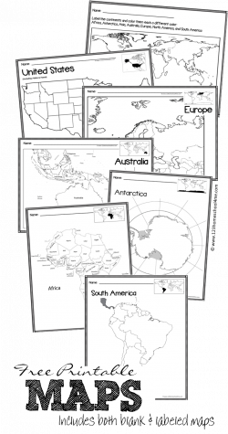 FREE Printable Blank Maps | Free printable, United states and Australia