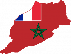 Flag map of French Morocco, 1912-1956 | Flag Maps | Pinterest ...