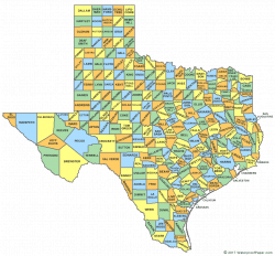 Printable Texas Maps | State Outline, County, Cities