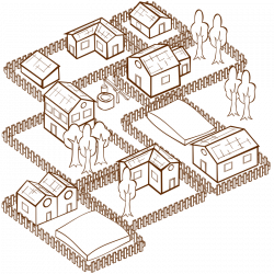 Clipart - RPG map symbols Village 2