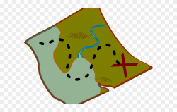 Treasure Clipart Quest - Transparent Map Clipart - Png ...