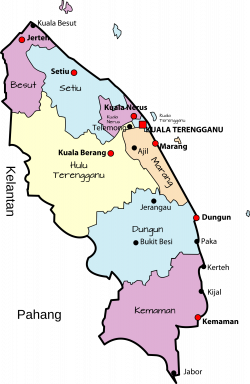 Parliamentary map of Terengganu, Malaysia Icons PNG - Free PNG and ...