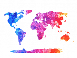 Venngage | Editor | Cute PNG world map (I edit from Google ...