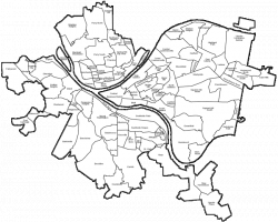Pittsburgh Map with Neighborhood Name Links to Neighborhood Maps ...