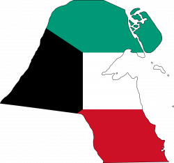 Kuwait Flag Map - Mapsof.net | Country Flag Maps | Pinterest | Flags ...