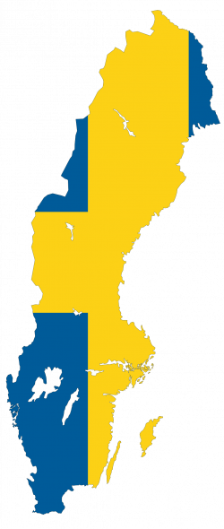 Sweden flag map | Flag Maps | Pinterest | Sweden flag and Flags