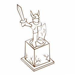 Clipart - RPG map symbols Statue 1
