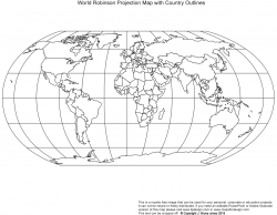Printable, Blank World Outline Maps • Royalty Free • Globe ...