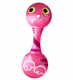 Chica Chica - Maracas rattle Cat Pink - Pylones