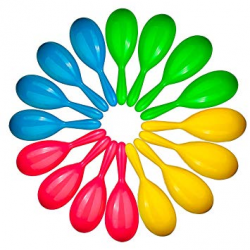 Neliblu Add Life to The Party, 24 Neon Maracas, Bright and Colorful Party  Favors, Noisemaker for New Years Party, Neon Maracas - for Mexican Fiesta,  ...