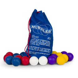 The Murbles Outdoor Game 18 Ball Party Set - Yellow, Light Red ...