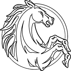 Rearing Horse Coloring Pages | Rearing Horses Coloring Page Pic #19 ...