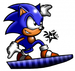 Sonic Triple Trouble: Sonic on the snowboard by NeppyNeptune on ...