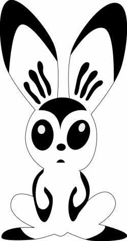 clipartist.net » Clip Art » hare by rones rabbit black white line ...