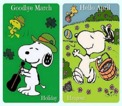 Goodbye March, Hello April | Snoopy photos | Hello march ...