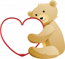TEDDY BEAR AND HEART | CLIP ART - T. BEARS #1 - CLIPART | Pinterest ...