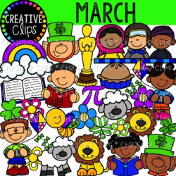 March Clipart {Creative Clips Clipart}