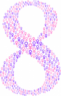 Clipart - Women's Day March 8th Female Symbol