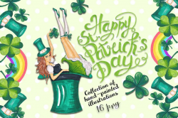 St Patrick's Day, Spring Clipart, March Clipart, Girly Clipart, Green  Clipart, Irish Clipart, Shamrock Clipart, St Patricks Clipart