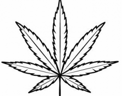 Marijuana Leaf Silhouette at GetDrawings.com | Free for personal use ...