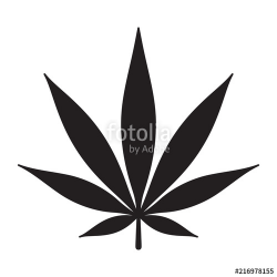 Marijuana vector icon cannabis weed leaf logo clip art ...