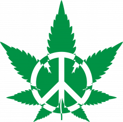 Clipart - Peace Marijuana 2