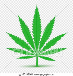 Vector Stock - Cannabis icon transparent background. Clipart ...
