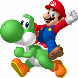 Mario Riding Yoshi transparent PNG - StickPNG