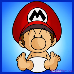 How to Draw Baby Mario