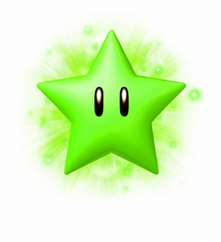 Graphic Download Mario Star Clipart - Super Mario Green Star ...