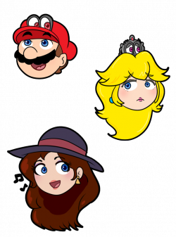 Mario, Peach and Pauline - Chibi Heads by GenieMirageXrd on DeviantArt