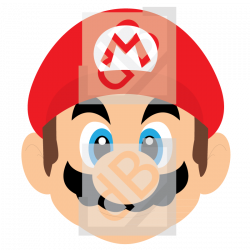 Super Mario Head - Vector Design by dbizal on DeviantArt