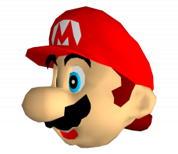 Nintendo 64 - Super Mario 64 - Mario's Head - The Models Resource