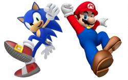 Super Mario and Sonic the Hedgehog by Banjo2015 on DeviantArt