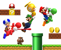 New Super Mario Bros Wii Luigi free image