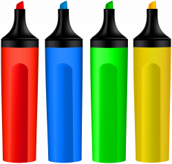 Colored Markers PNG Clip Art Image | Gallery Yopriceville - High ...