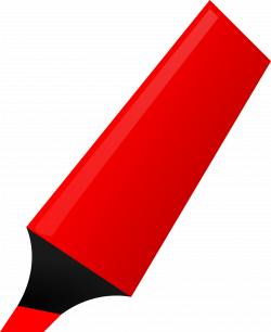 Clipart - Red Highlighter