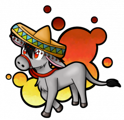 Sombrero Donkey by MangoIceCream735.deviantart.com on @DeviantArt ...