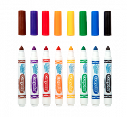 Skinny Crayola Markers. Stunning Crayola Broad Line Washable Markers ...