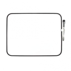 Mini Dual-Sided Magnetic White Board Reversible Writing Message Board  w/Whiteboard Pen for Drawing and Learning,Both Wall Hanging & Handheld,  School ...