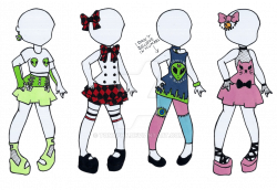 Outfit adopts 27-30 (closed) by Tonophy on DeviantArt